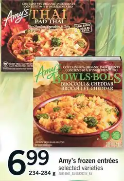 Fortinos AMY'S FROZEN ENTRÉES, 234-284 g offer