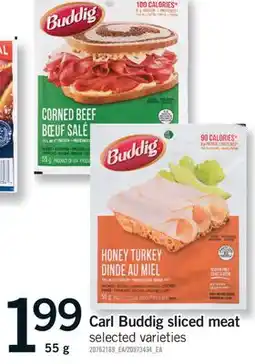 Fortinos CARL BUDDIG SLICED MEAT, 55 G offer