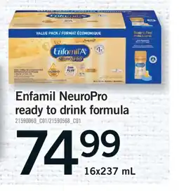 Fortinos ENFAMIL NEUROPRO READY TO DRINK FORMULA, 16X237 ML offer