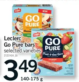 Fortinos LECLERC GO PURE BARS, 140-175 G offer
