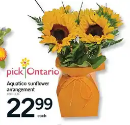 Fortinos AQUATICO SUNFLOWER ARRANGEMENT offer