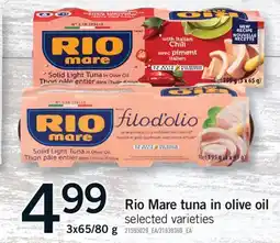 Fortinos RIO MARE TUNA IN OLIVE OIL, 3X65/80 G offer