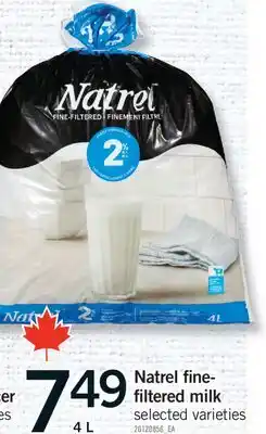 Fortinos NATREL FINE-FILTERED MILK, 4 L offer