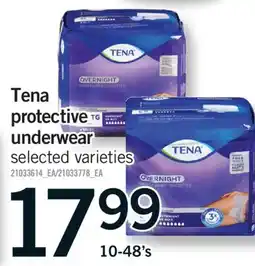 Fortinos TENA PROTECTIVE UNDERWEAR, 10-48'S offer
