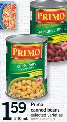 Fortinos PRIMO CANNED BEANS, 540 ML offer