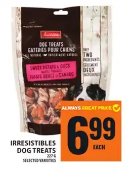 Food Basics IRRESISTIBLES DOG TREATS offer