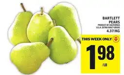 Food Basics BARTLETT PEARS offer