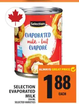 Food Basics SELECTION EVAPORATED MILK offer