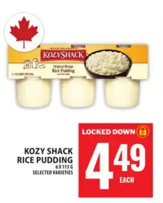 Food Basics KOZY SHACK RICE PUDDING offer