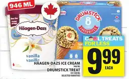 Food Basics HÄAGEN-DAZS ICE CREAM OR DRUMSTICK TREAT offer
