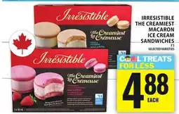 Food Basics IRRESISTIBLE THE CREAMIEST MACARON ICE CREAM SANDWICHES offer