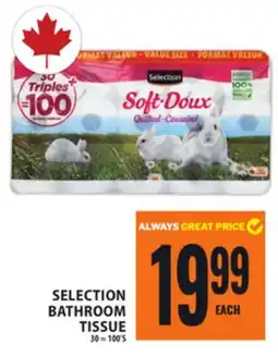 Food Basics SELECTION BATHROOM TISSUE offer