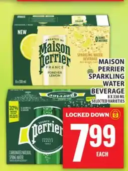 Food Basics MAISON PERRIER SPARKLING WATER BEVERAGE offer