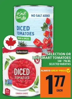 Food Basics SELECTION OR LIFE SMART TOMATOES offer