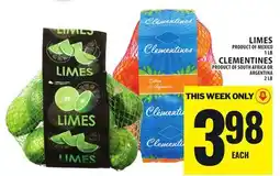 Food Basics LIMES OR CLEMENTINES offer