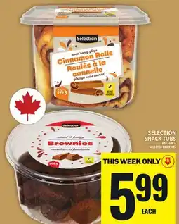 Food Basics SELECTION SNACK TUBS offer
