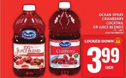 Food Basics OCEAN SPRAY CRANBERRY COCKTAIL OR JUICE BLENDS offer