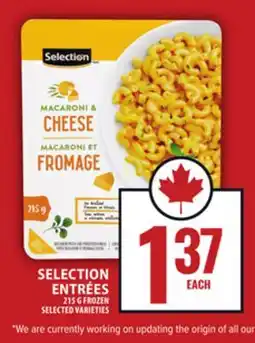 Food Basics SELECTION ENTRÉES offer