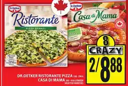Food Basics DR.OETKER RISTORANTE PIZZA OR CASA DI MAMA offer