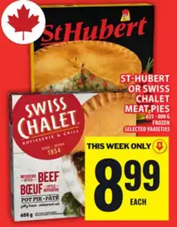 Food Basics ST-HUBERT OR SWISS CHALET MEAT PIES offer