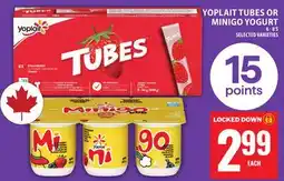 Food Basics YOPLAIT TUBES OR MINIGO YOGURT offer
