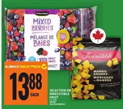Food Basics SELECTION OR IRRESISTIBLE FRUIT offer