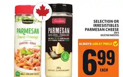 Food Basics SELECTION OR IRRESISTIBLES PARMESAN CHEESE offer