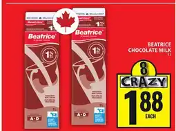 Food Basics BEATRICE CHOCOLATE MILK offer