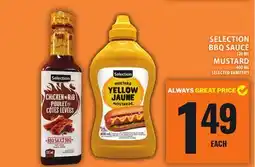 Food Basics SELECTION BBQ SAUCE OR MUSTARD offer