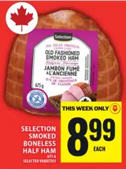 Food Basics SELECTION SMOKED BONELESS HALF HAM offer