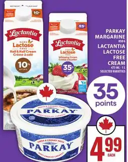Food Basics PARKAY MARGARINE OR LACTANTIA LACTOSE FREE CREAM offer