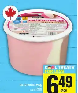 Food Basics SELECTION ICE MILK offer