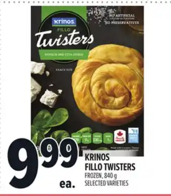 Metro KRINOS FILLO TWISTERS offer