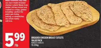 Metro BREADED CHICKEN BREAST CUTLETS VALUE PACK offer