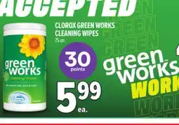 Metro CLOROX GREEN WORKS CLEANING WIPES offer