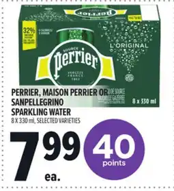Metro PERRIER, MAISON PERRIER OR SANPELLEGRINO SPARKLING WATER offer