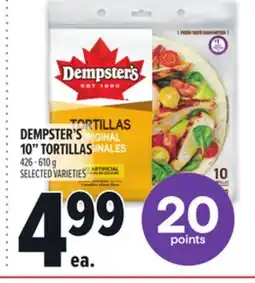 Metro DEMPSTER'S 10 TORTILLAS offer