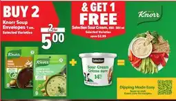 Metro BUY 2 KNORR SOUP ENVELOPES offer