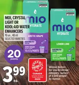 Metro MOI, CRYSTAL LIGHT OR KOOL-AID WATER ENHANCERS offer