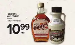 Metro HUBBERT'S MAPLE SYRUP offer