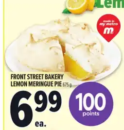 Metro FRONT STREET BAKERY LEMON MERINGUE PIE offer