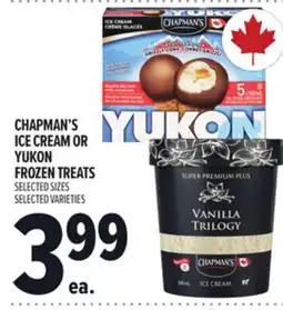 Metro CHAPMAN'S ICE CREAM OR YUKON FROZEN TREATS offer