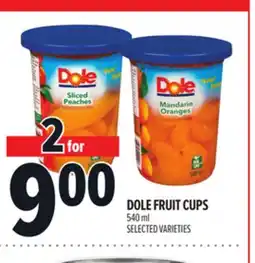 Metro DOLE FRUIT CUPS offer