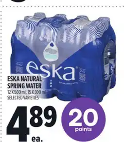 Metro ESKA NATURAL SPRING WATER offer