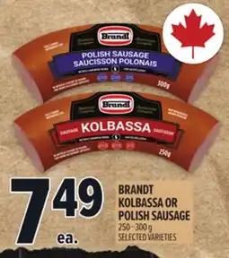 Metro BRANDT KOLBASSA OR POLISH SAUSAGE offer