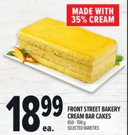 Metro FRONT STREET BAKERY CREAM BAR CAKES offer