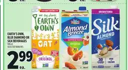 Metro EARTH'S OWN, BLUE DIAMOND OR SILK BEVERAGES offer