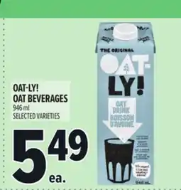 Metro OAT-LY! OAT BEVERAGES offer