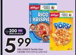 Sobeys Family Size Cereals offer