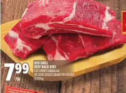 Metro RED GRILL BEEF BACK RIBS offer